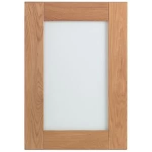 Image of Cooke Lewis Chesterton Solid Oak Glazed door W500mm