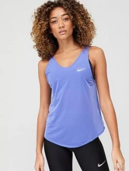 Image of Nike Running Icon Clash Vest - Sapphire, Sapphire, Size L, Women