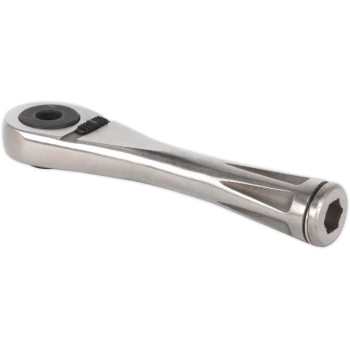 Image of Sealey 1/4" Hex Drive Stainless Steel Micro Ratchet Bit Driver 1/4"