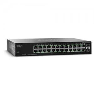 image of Cisco SG112-24 Unmanaged L2 Gigabit Ethernet (10/100/1000) Black 1U