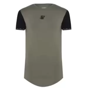 SikSilk Tape Cuff T Shirt - Green