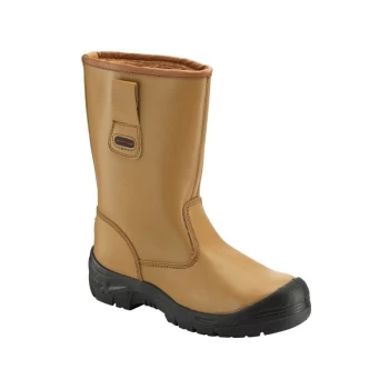 Image of Rigger Boots with Scuff Cap - Tan - UK 9 - 118SCM09 - Worktough