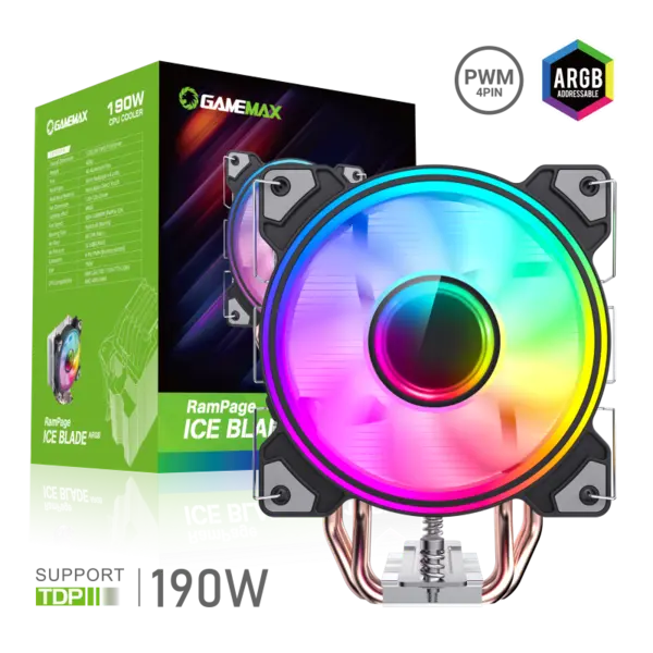 Image of GameMax Ice Blade ARGB CPU Cooler