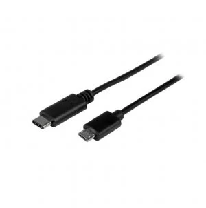 image of StarTech USB-C to Micro USB 0.5M Black Cable