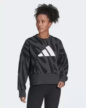 Image of adidas Winners AOP Crew Sweat