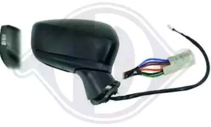 Image of DIEDERICHS 5630224 Wing mirror Right, Complete Mirror, primed Outside Mirror (50)