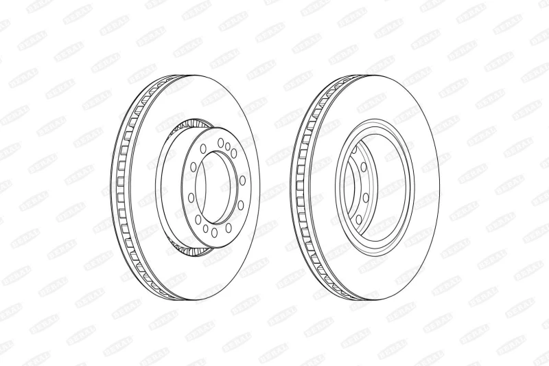Image of Brake disc BERAL BCR374A