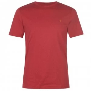 Image of Farah Vintage Farah Denny Marl T Shirt - Fire Brick 638