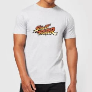 Image of Street Fighter Logo Mens T-Shirt - Grey - 3XL