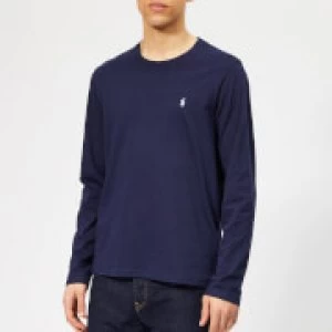 Image of Polo Ralph Lauren Mens Long Sleeve Liquid Jersey T-Shirt - Cruise Navy - L - Blue