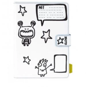 image of TECHAIR 7-8 Monsters Universal Kids tablet case with erasable markers