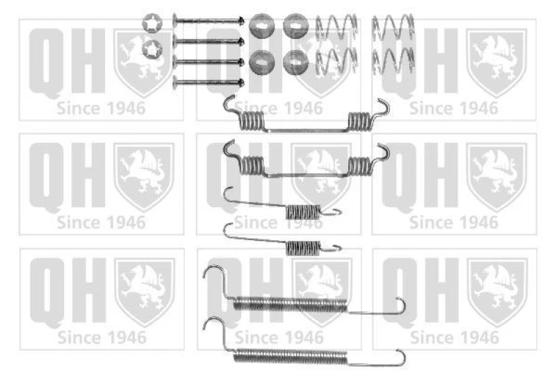 Image of QUINTON HAZELL Brake shoe fitting kit QUINTON HAZELL BFK412