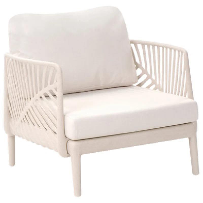 Image of Beliani Garden Armchair Saturnia Light Beige