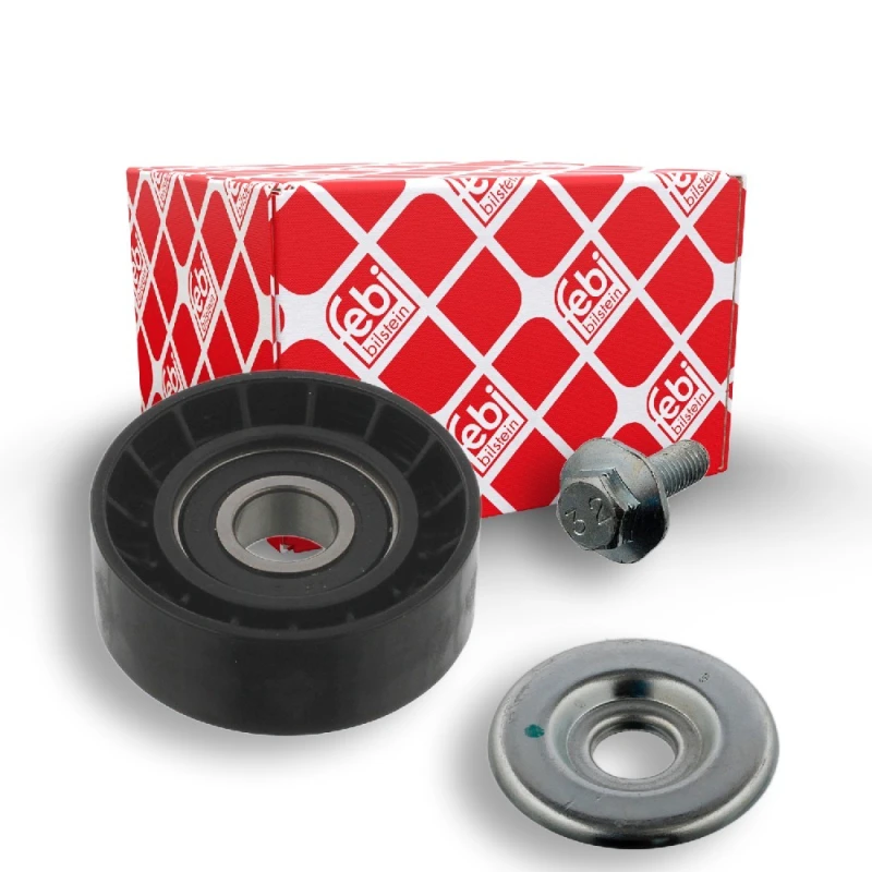 Image of FEBI BILSTEIN 36367 Idler Pulley with screw Plastic Deflection/Guide Pulley,v-ribbed belt (312)