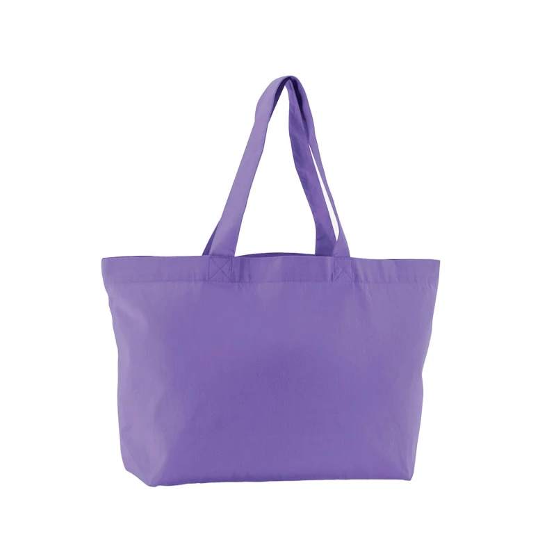 Image of Westford Mill Womens Twill Shopper Bag in Violet Violet Female One Size