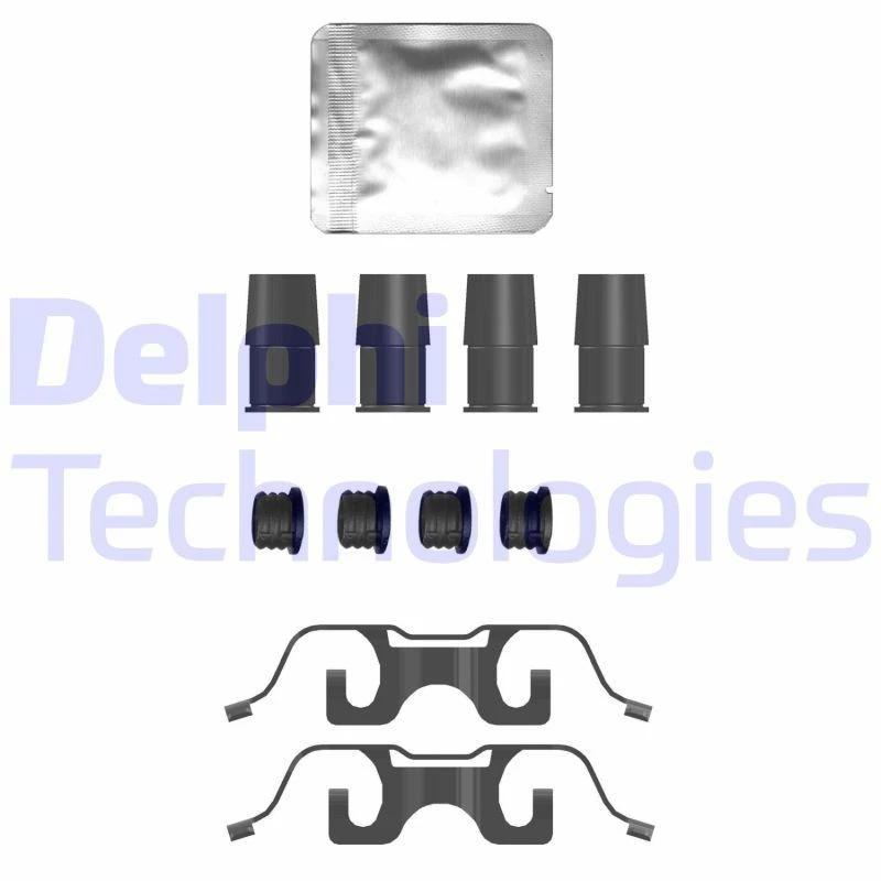 Image of DELPHI Brake pad fitting kit DELPHI LX0755