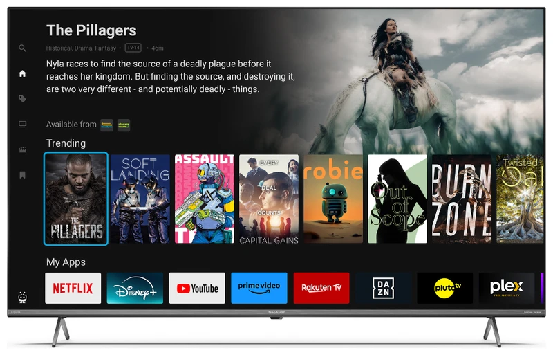 Image of Sharp 50" 4T-C50GM6245KS Smart 4K Ultra HD QLED TV