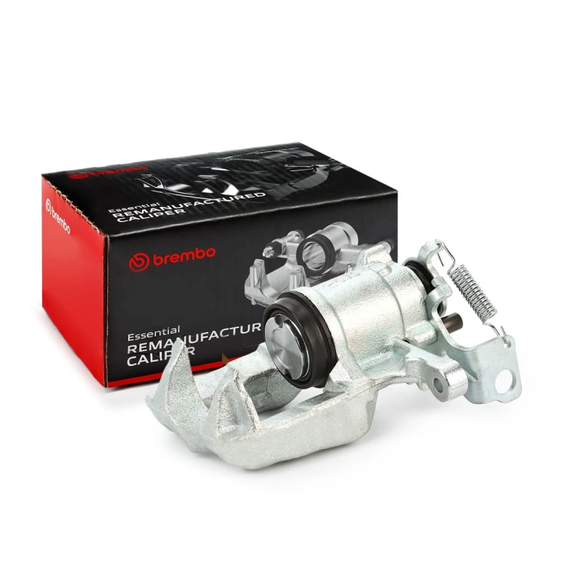 Image of BREMBO F 59 209 Brake caliper ESSENTIAL LINE Rear Axle Right Grey Cast Iron Brake Caliper (78)