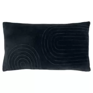 Image of Mangata Soft Velvet Cushion Black