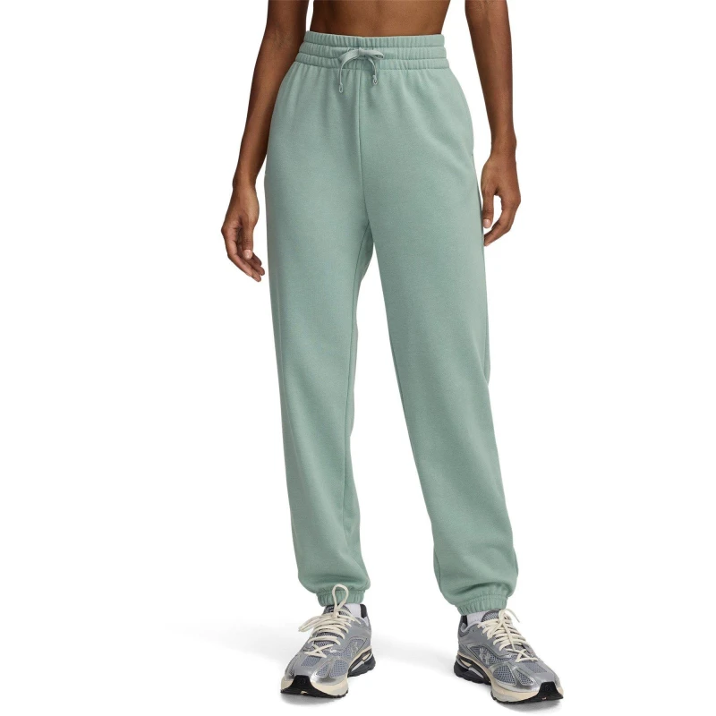 Image of Under Armour Rival Terry Joggers Womens Green female 8 (XS)