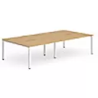 Image of dynamic Computer Desk Evolve Plus B4P16BCHW Beech 3200 mm x 1600 mm x 730 mm