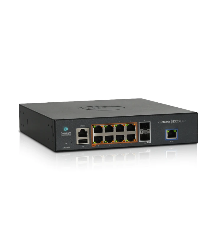 Image of Cambium Networks cnMatrix EX2010-P Managed L2/L3 Gigabit Ethernet (10/