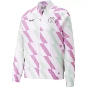 image of Puma Manchester City Pre Match Jacket Womens - White