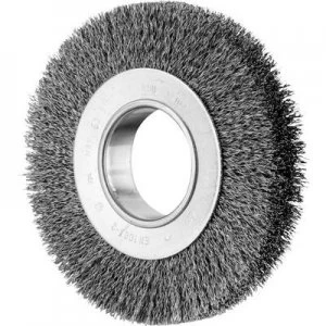 image of PFERD HORSE round brush uncoated 150 x 25mm wire thickness 0.3mm With hole + adapter set AK 32-2 43701209