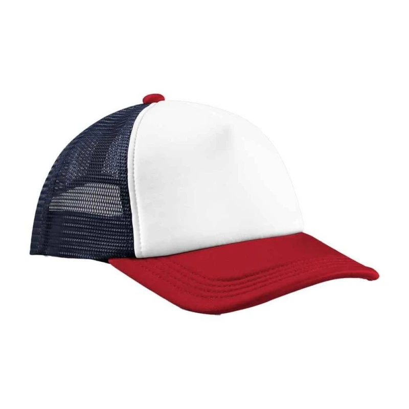 Image of Beechfield Beechfield Men Retro 5 Panel Trucker Cap in Navy Navy One Size Male 5063703386586