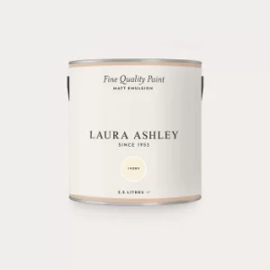 Image of Laura Ashley Matt Emulsion Paint Ivory 2.5L