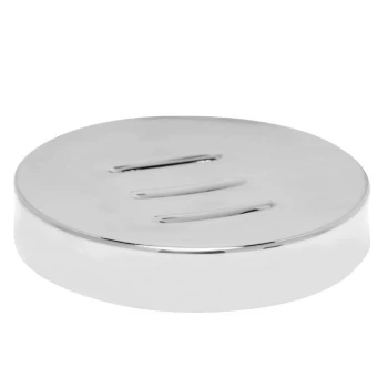 image of Hotel Collection Stainless Steel Soap Dish - Grey