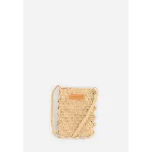 Image of Raffia Crossbody Phone Bag