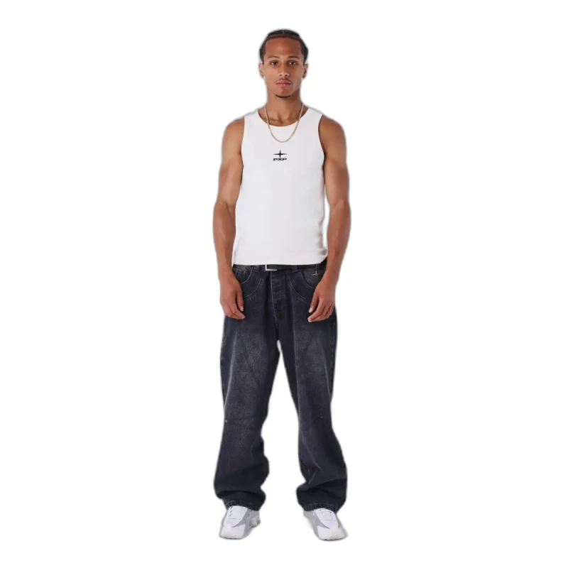 Image of Project X Paris Loose stitch jeans Project X Paris Polaris Bleu Male 2XL