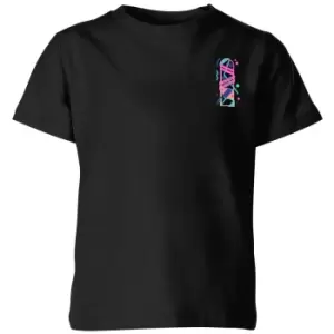 Image of Back To The Future Hover Board Kids T-Shirt - Black - 11-12 Years