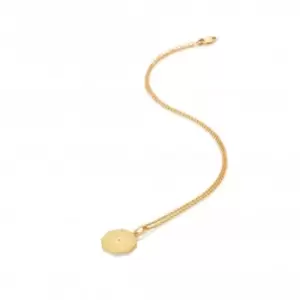 Image of 18ct Gold Plated Sterling Silver Hope Octagon Pendant DP846