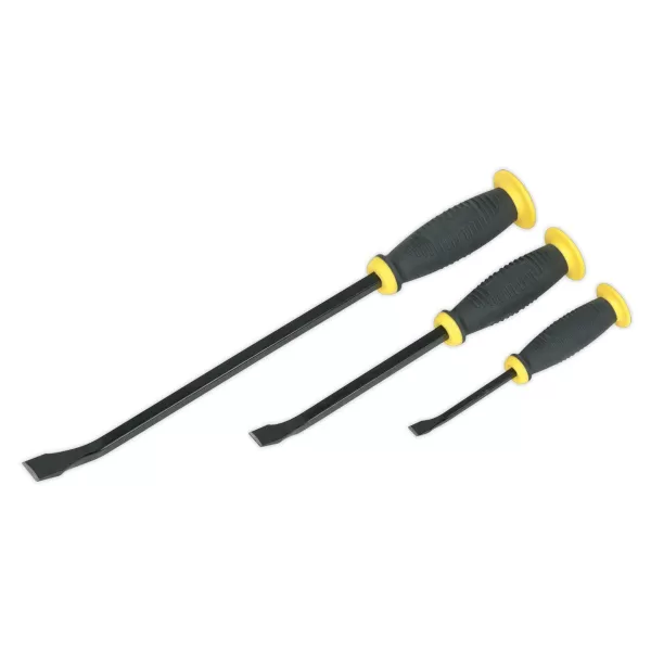 Image of Genuine SEALEY S0558 Prybar Set with Hammer Cap 3pc