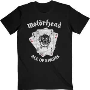 Image of Motorhead - Flat War Pig Aces Unisex Large T-Shirt - Black