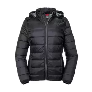 Image of Russell Womens/Ladies Ladies Hooded Nano Jacket (XS) (Black)