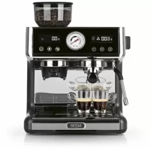 image of Espresso-grind-expert Digital Espresso Coffee Machine with Grinder - 15 bar - Beem