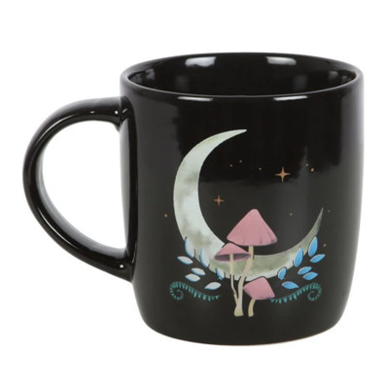 Image of Something Different Something Different Mystical Moon Mug in Black One Size Unisex 5063527008282