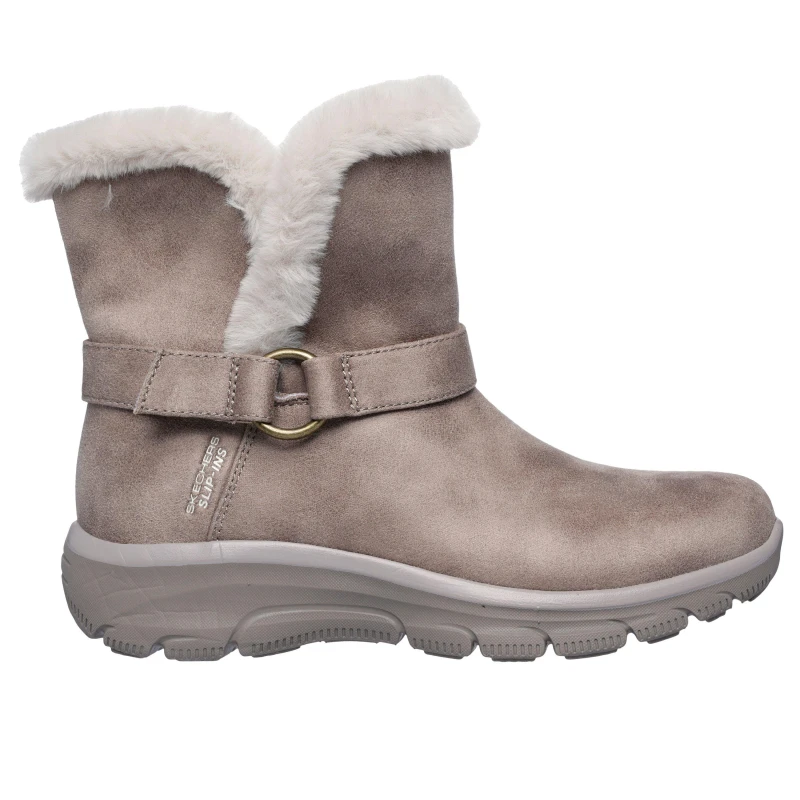 Image of Skechers Womens Easy Going Dreamers Move Ankle Boots UK Size 6 (EU 39) Dark Taupe SKE2335-DKTP-6