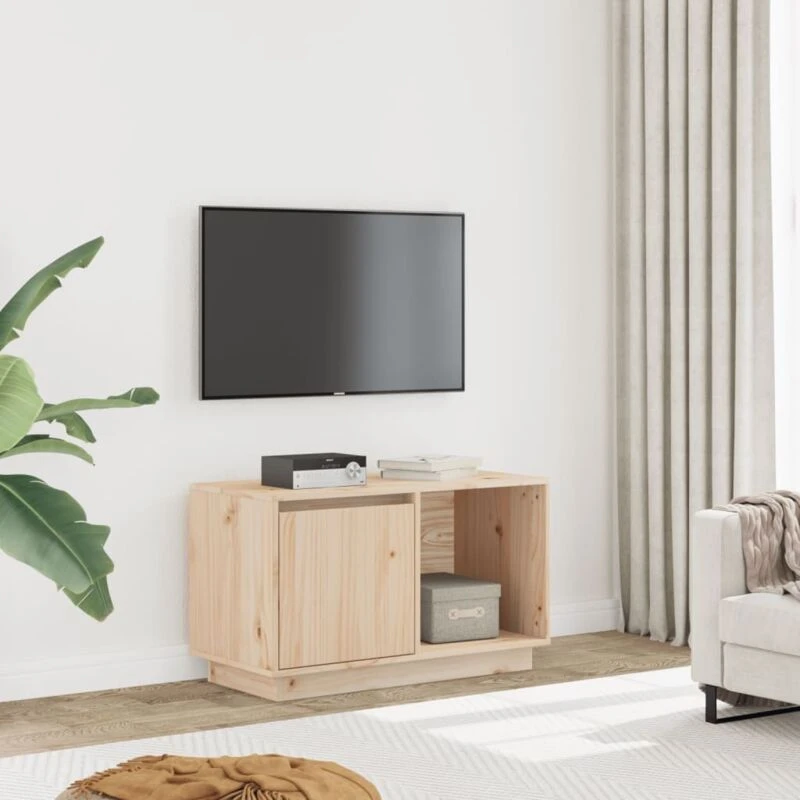 Image of VIDAXL TV Cabinet 74x35x44cm Solid Wood Pine Vidaxl 8720286923153