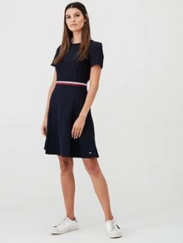Image of Tommy Hilfiger Britt Short Sleeve Dress - Navy