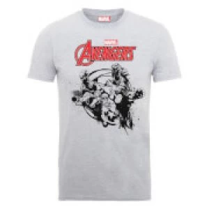 Image of Marvel Avengers Team Burst T-Shirt - Grey - L