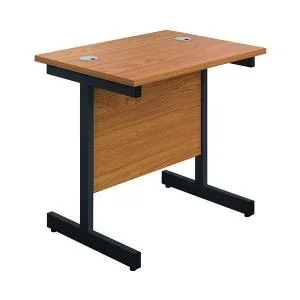 image of Jemini Rectangular Double Upright Cantilever Desk 800x600x730mm Nova