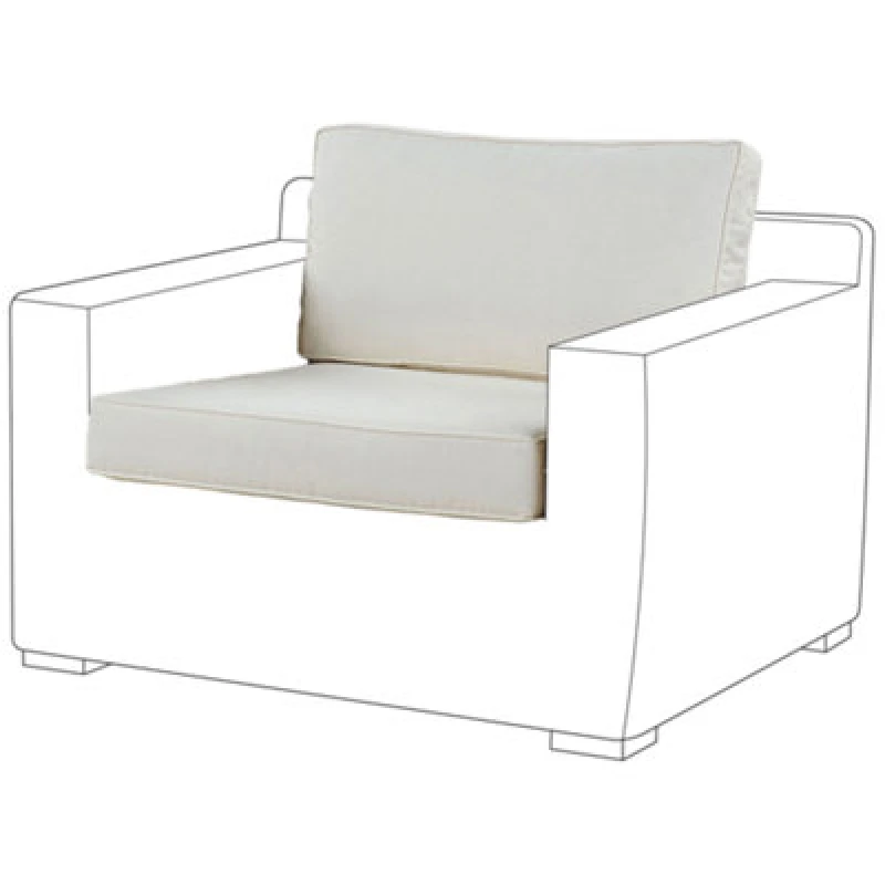 Image of Beliani Outdoor Cushion Cover Set Ardea White