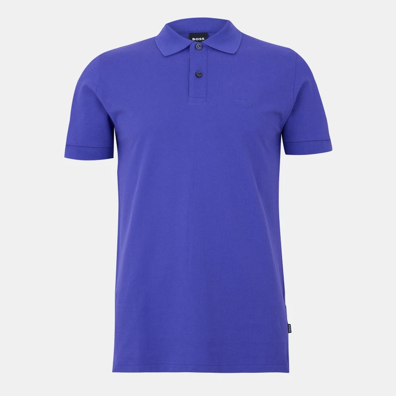 Image of Boss Mens Firenze Short-Sleeve Polo Shirt Dark Purple male S