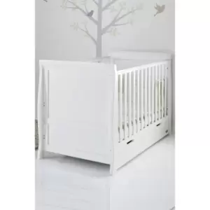 image of Obaby Stamford Classic White Cot Bed