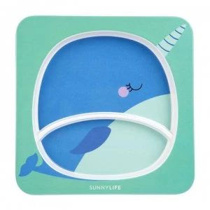 Image of Sunnylife Kids Plate - Narwhal