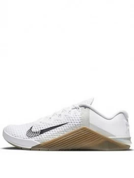 Image of Nike Metcon 6, White/Black/Gum, Size 10, Men